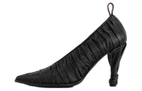 LOUIS VUITTON Cone Heel High Heels 8cm Women's Black
