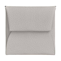HERMES Bastia Mysore Goat Skin Wallet Men's 80 Gris Perle Pearl Gray