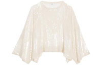 CELINE Squin Embellished Crewneck Top
