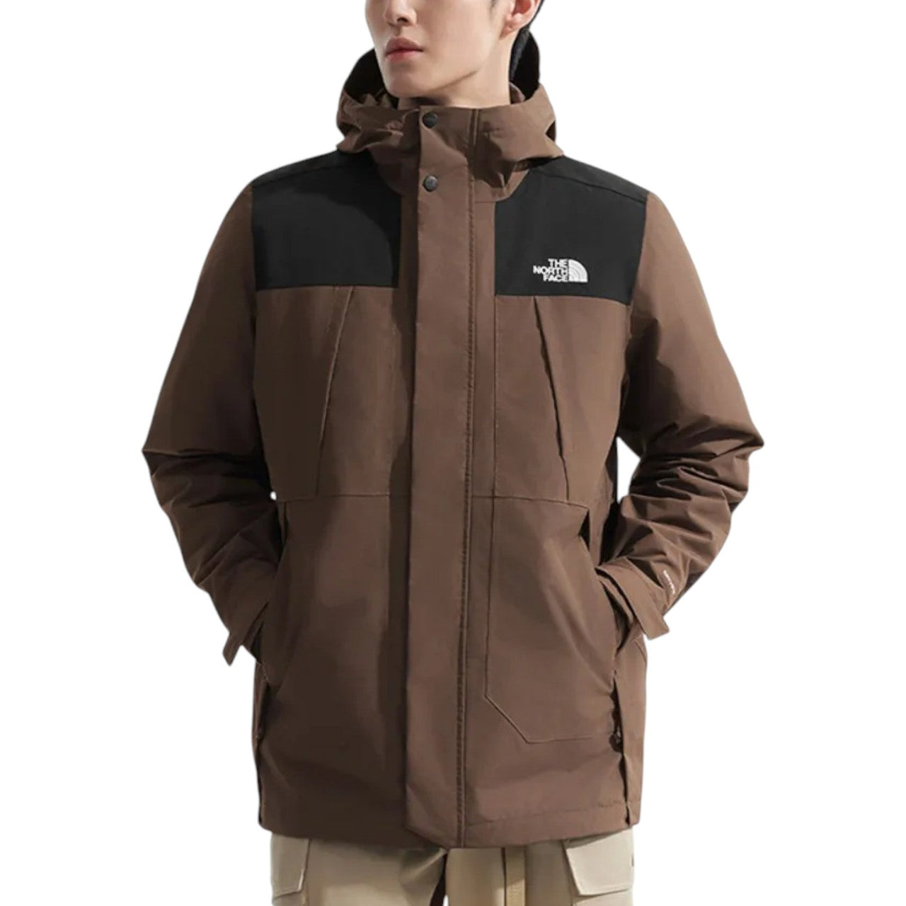 THE NORTH FACE 2 IN 1 Waterproof Jacket 'Brown' 81NH5EX
