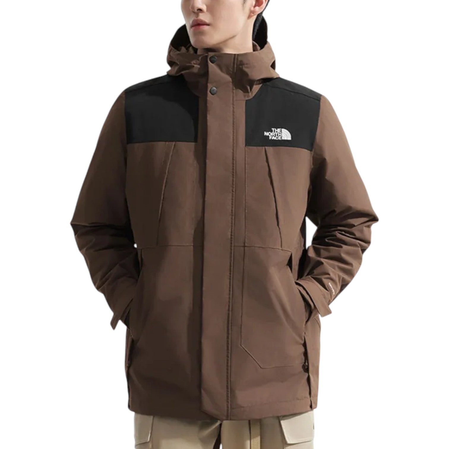 THE NORTH FACE 2 IN 1 Waterproof Jacket 'Brown' 81NH5EX