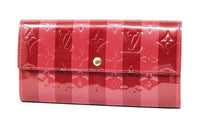 LOUIS VUITTON Sarah Leather Wallet Regular Unisex Red