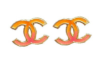 CHANEL Stud Earrings Women's Gradient