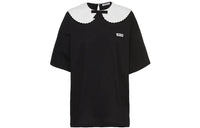 MIU MIU SS22 Drop Shoulder Sleeve T Shirt Women's Black