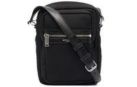 SAINT LAURENT Cow Leather Shoulder Bag Men's Black