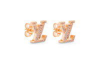 LOUIS VUITTON Metal Stud Earrings Women's