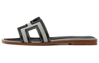 HERMES Oran Slide Slippers Women's Black