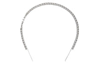 MIU MIU Crystal Headbands Women's Silver