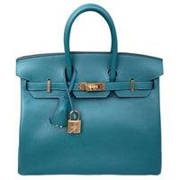 HERMES Birkin Jonathan Leather Birkin Bag Handbags Regular Women's 7W Bleu Izmir Izmir Blue