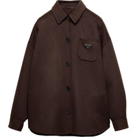PRADA Enamel-logo Wool Jacket