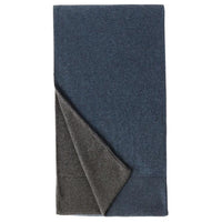 Loro Piana Cashmere Knit Scarves Men's Blue Gray