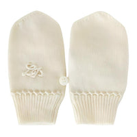 Loro Piana Knit Gloves Kids' Ecru