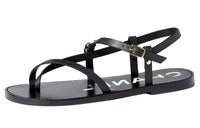 CHANEL Strap Sandals Women's Black