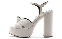 SAINT LAURENT Bianca Strap Sandals Women's Cream