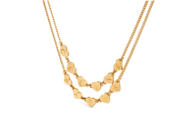 CELINE Cœur CELINE Double Necklace In Brass With Gold Finish
