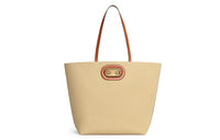 CELINE Triomphe Textile Fabric With Calfskin Tote Handbag, Shoulder Bag Women's