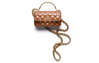 CHANEL Classic Flap CF Lambskin Shoulder Bag Crossbody Bag Women's Light Brown