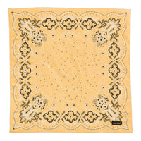 MIU MIU Fabric Silk Scarves Women's Yellow