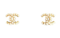 CHANEL Stud Earrings Women's Gold