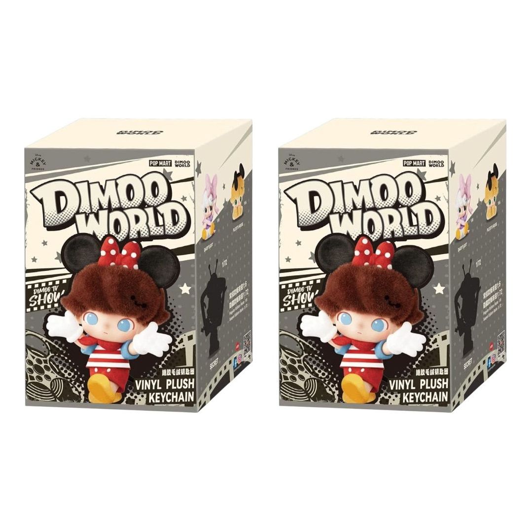 Pop Mart Disney Dimoo World Vinyl Plush Pendant Sealed Case (2 Blind Boxes)  PPMT-2503-0020-820188274