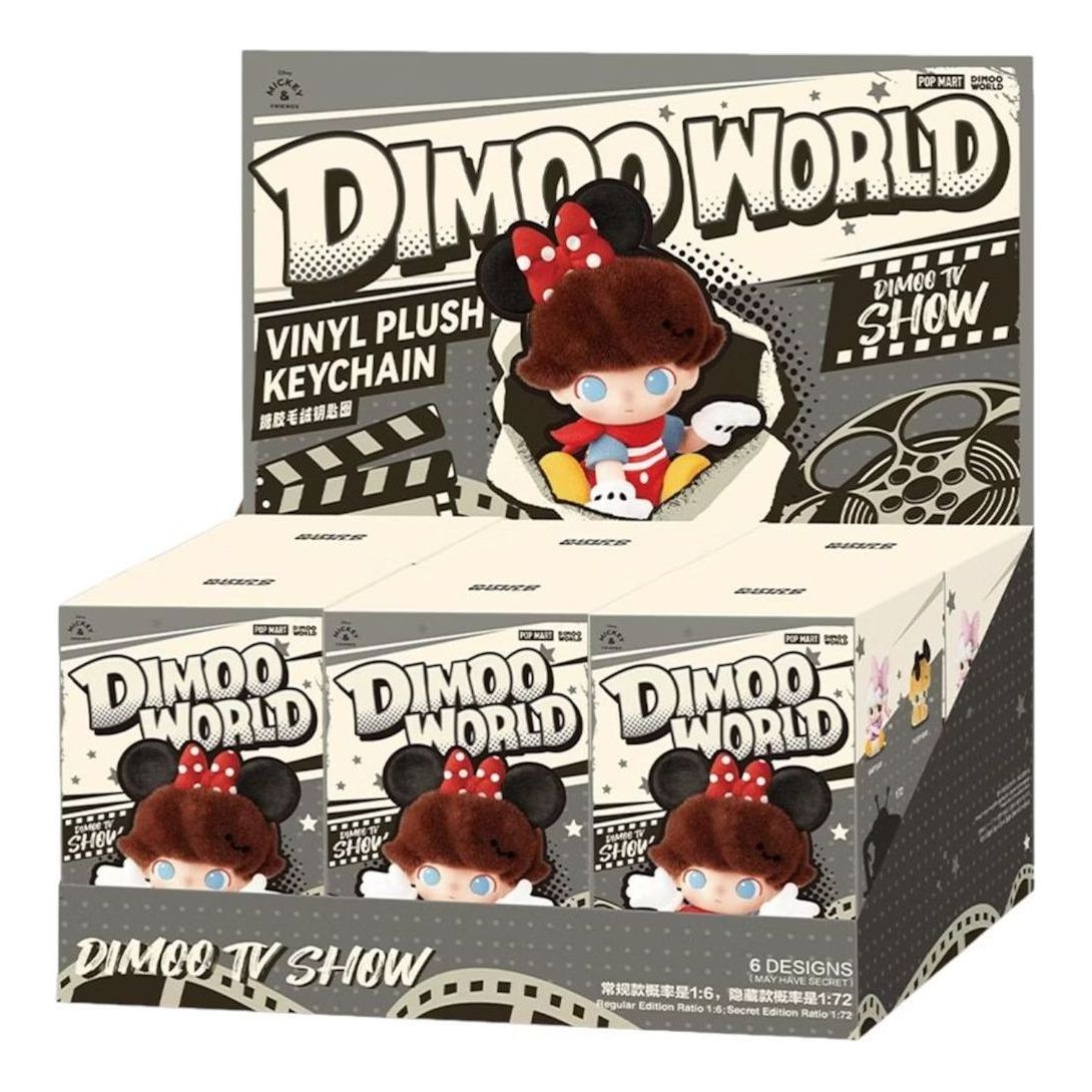Pop Mart Disney Dimoo World Vinyl Plush Pendant Sealed Case (6 Blind Boxes) PPMT-2503-0020-820188275