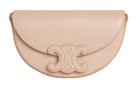 CELINE TriompheBesace Smooth Cow Leather Messenger Bag Crossbody Bag Shoulder Bag Women's Nude