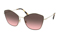 MIU MIU Butterfly Sunglasses Women's Silver