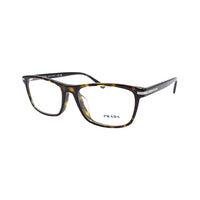 PRADA Plate Frame Rectangular Eyeglass Frames Men's Tortoiseshell