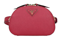 PRADA Leather Shoulder Bag Crossbody Bag Women's Fuchsia