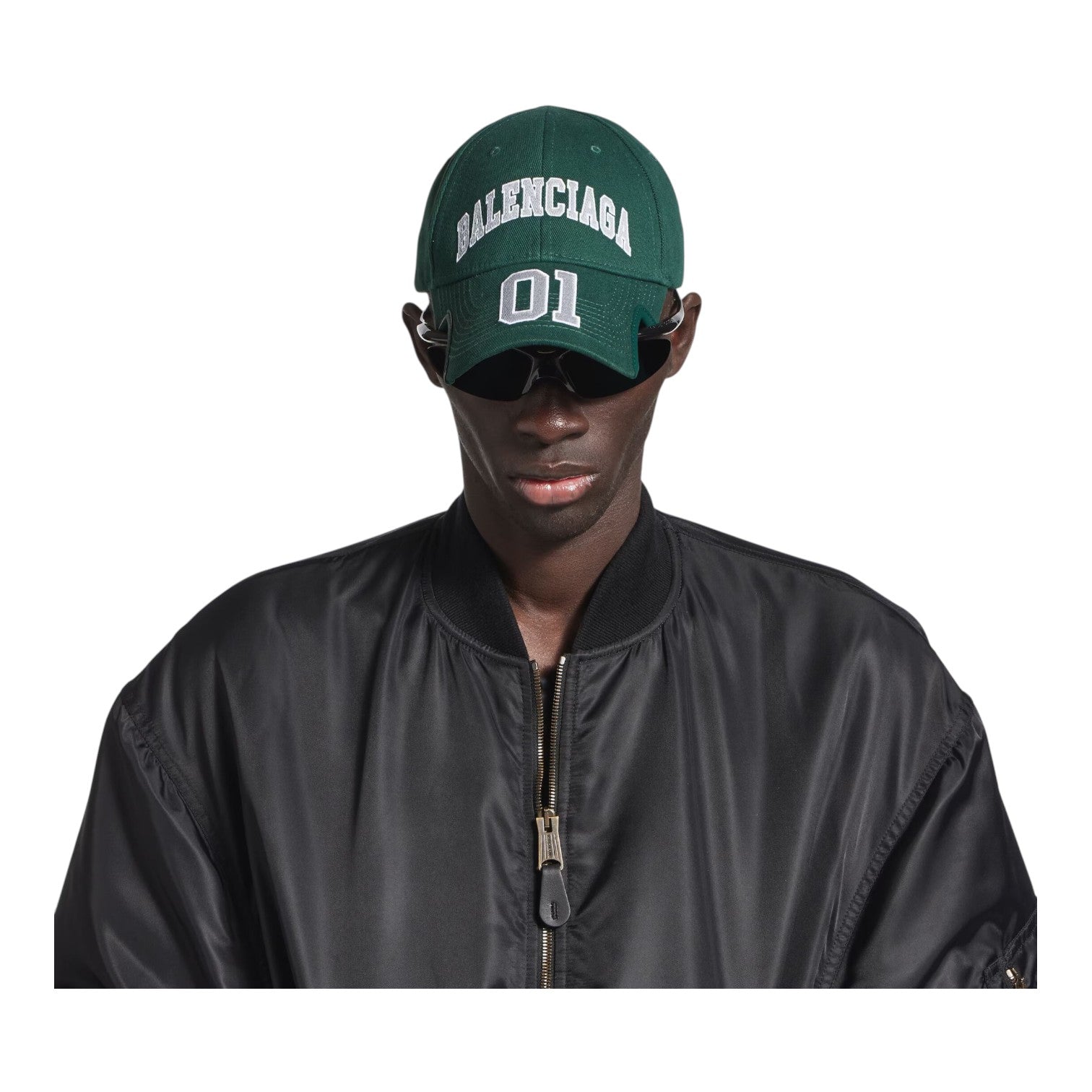 Balenciaga Basketball Cap 'Dark Green' 823120410B23011