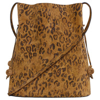 CELINE Calfskin Bucket Bag, Shoulder Bag Medium Size Women's Brown