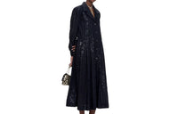 CHANEL Long-Sleeved Dresses Women's Black