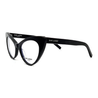 SAINT LAURENT Acetate Cat Eye Eyeglass Frames Women's Black
