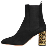 DIOR Icon Short Chelsea Boots 8cm Women's Black