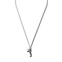 DIOR Brass, Resin, Faux Crystal Necklaces Men's Silver
