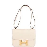 HERMES Constance Epsom Leather Crossbody Bag Shoulder Bag Women's I2 Nata Cream