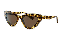 MIU MIU Plate Frame Butterfly Sunglasses Women's Brown