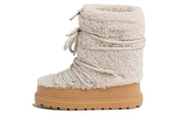 MIU MIU Crew Snow Boots Women's Ivory