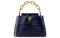 LOUIS VUITTON Crocodile Leather Shoulder Bag Crossbody Bag Handbag Mini Women's Royal Blue