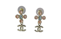 CHANEL Earrings Women's Silver
