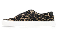 SAINT LAURENT Low Top Stylish Skateboarding Shoes Men's Leopard Print