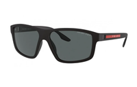 PRADA Irregular Shape Sunglasses Men's Black