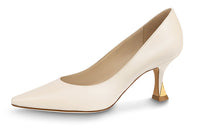 LOUIS VUITTON Spool Heel High Heels Women's Beige