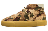 SAINT LAURENT Venice Mid-Top Skateboard Shoes Men's Brown Green