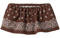 MIU MIU Paisley Printed Drawstring Mini Skirt