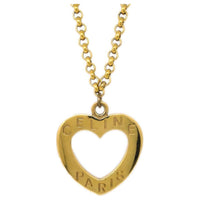CELINE Gold-Plated Necklaces Women's Gold