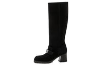 HERMES Folie 60 Knee-high Boots Women's Black