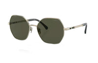 CHANEL Alloy Irregular Shape Sunglasses Women's Gold