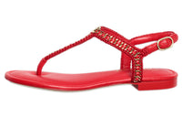 CHANEL Stylish Sandals Women's Red