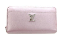 LOUIS VUITTON Calfskin Wallet Women's Pink